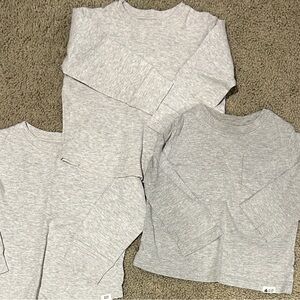 Kids Gray Long Sleeve Shirts